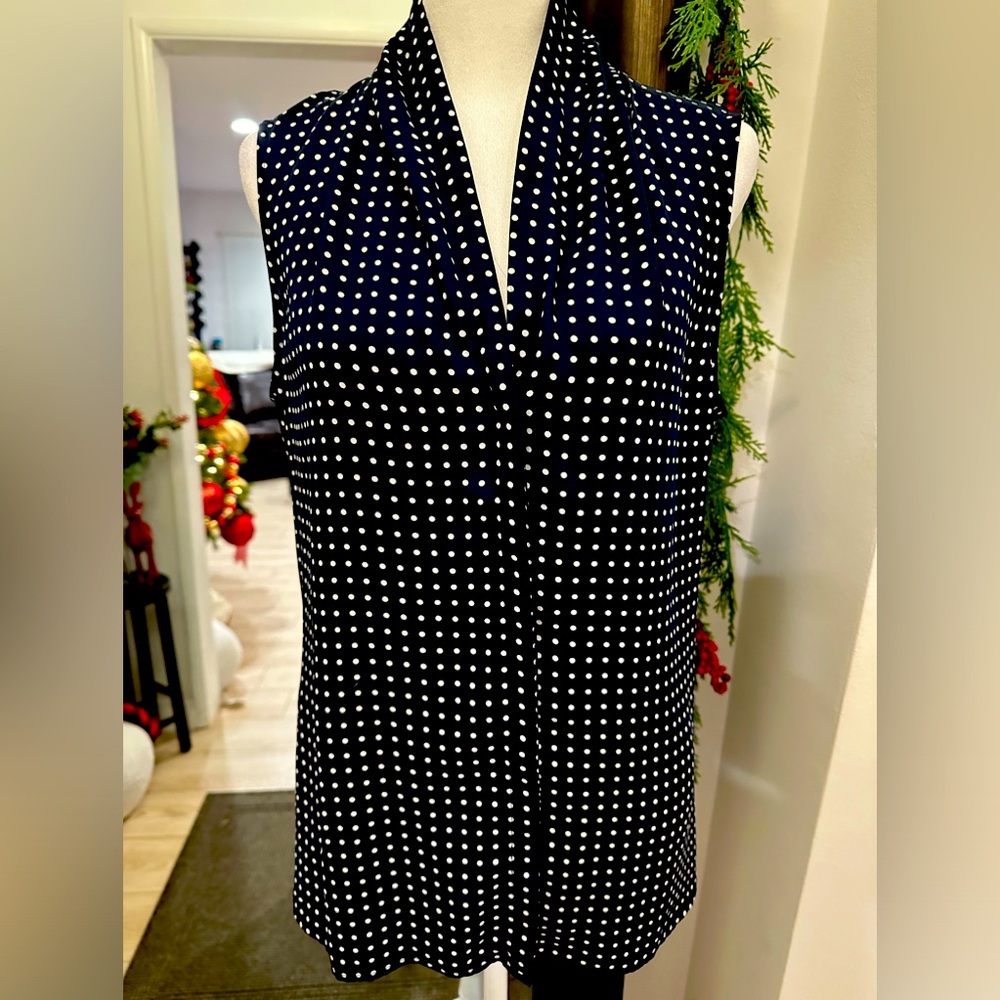 NWOT Banana Republic women’s size 10 sleeveless blouse.hidden buttons